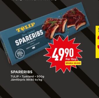 Willys Tulip spareribs erbjuda