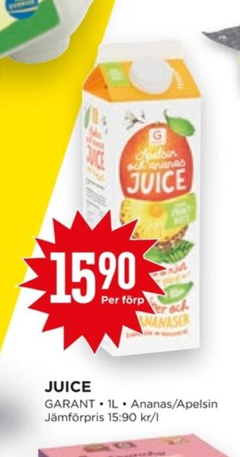 Willys Hemma Garant juice erbjuda