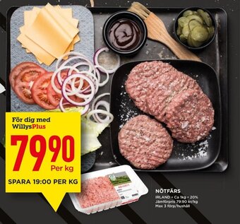 Willys Nötfärs erbjuda