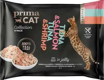 City Gross Kattmat tonfisk/lax/räkor i gelé 4-pack erbjuda