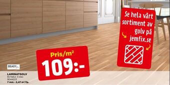 Jem&Fix Laminatgolv erbjuda
