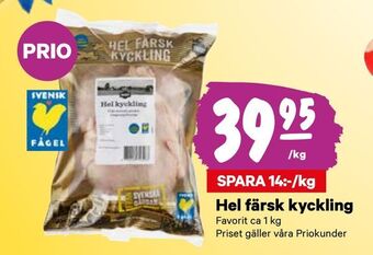 City Gross Hel färsk kyckling erbjuda