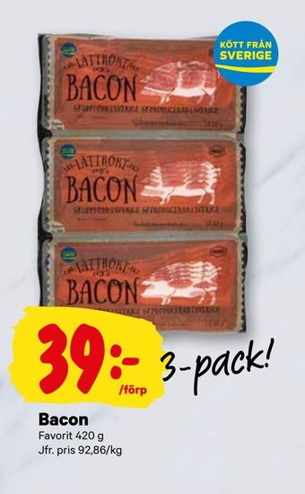 City Gross Bacon erbjuda
