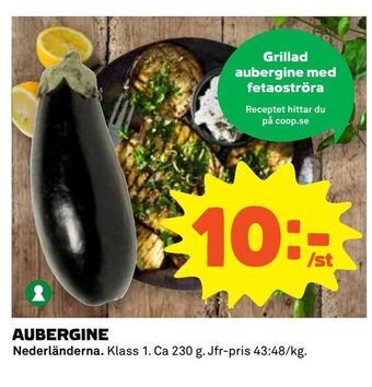 Coop Extra Aubergine erbjuda