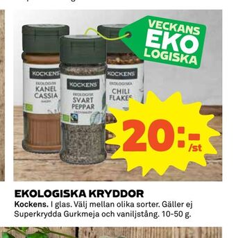 Coop Daglivs Ekologiska kryddor erbjuda