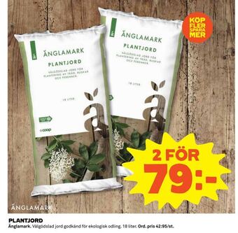 Coop Daglivs Plantjord erbjuda