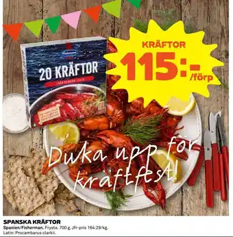 Coop Daglivs Spanska kräftor erbjuda