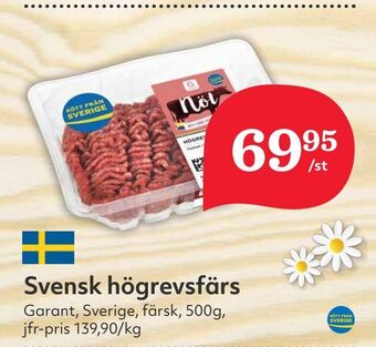 Hemköp Svensk högrevsfärs erbjuda