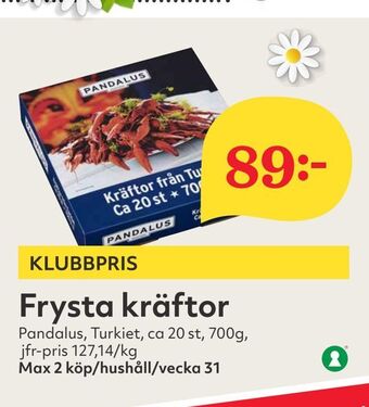 Hemköp Frysta kräftor erbjuda