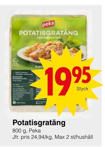 Matöppet Potatisgratäng erbjuda