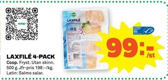 Stora Coop Laxfilé 4-pack erbjuda