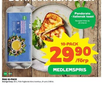 Coop Extra Ägg 10-pack erbjuda