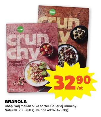 Stora Coop Granola erbjuda