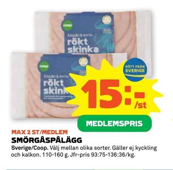 Stora Coop Smörgåspålägg erbjuda