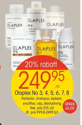 Olaplex no 3, 4, 5, 6, 7, 8