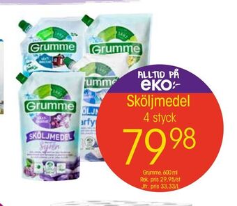 EKO Sköljmedel erbjuda