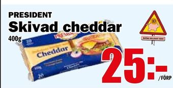 Matdax Skivad cheddar erbjuda