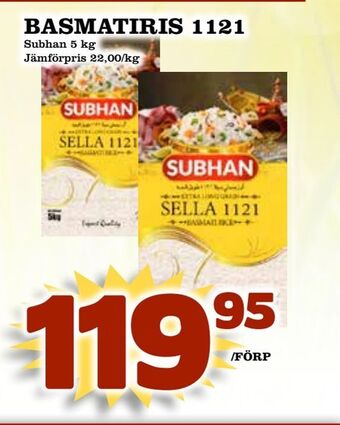 Matvärlden Tensta Basmatiris 1121 erbjuda