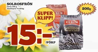 Nya Pulsen Solrosfrön erbjuda