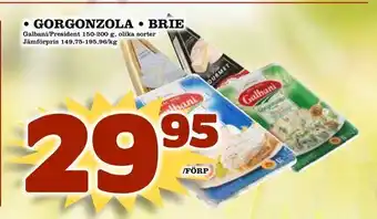 Nya Pulsen Gorgonzola • brie erbjuda