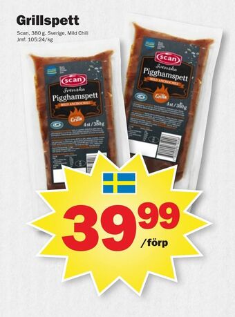 Pekås Grillspett erbjuda