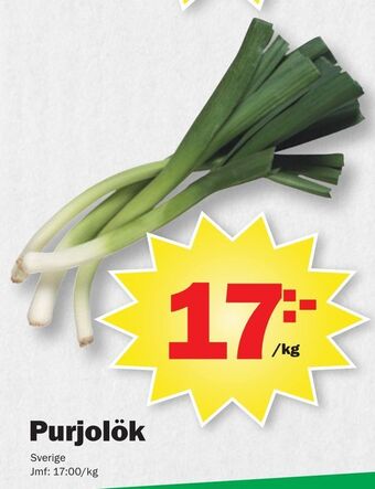 Pekås Purjolök erbjuda