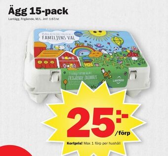 Pekås Ägg 15-pack erbjuda