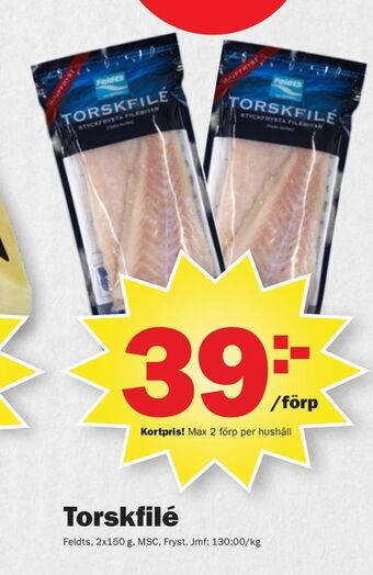 Pekås Torskfilé erbjuda