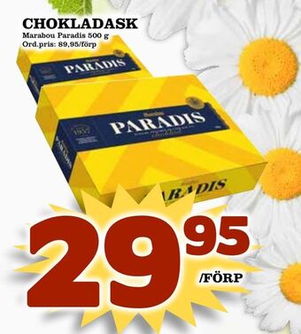 Supergrossen Chokladask erbjuda