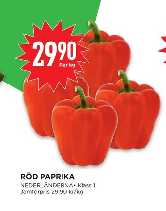 Willys Hemma Röd paprika erbjuda