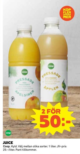 Coop Juice erbjuda