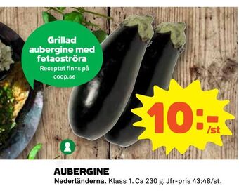 Coop Aubergine erbjuda