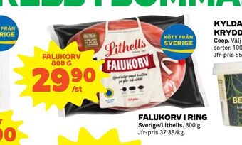 Coop Falukorv i ring erbjuda