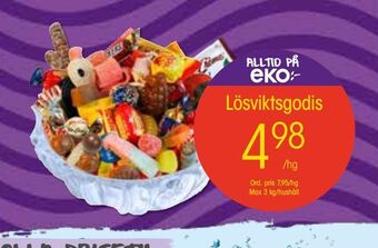 EKO Lösviktsgodis erbjuda