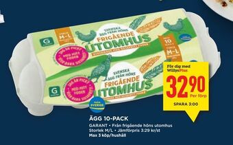 Willys Ägg 10-pack erbjuda