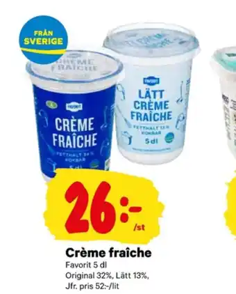 City Gross Favorit crème fraiche erbjuda