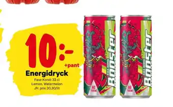 Booster watermelon energidryck