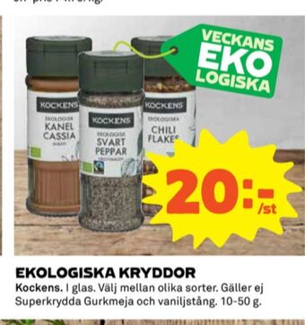 Coop Kockens kryddor erbjuda