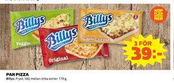 Coop Billys pizza erbjuda