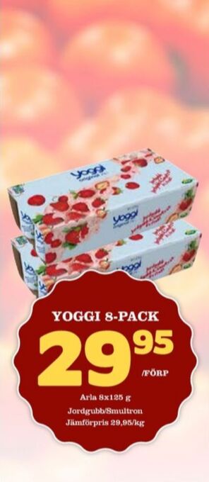 Matdax Yoggi yoghurt erbjuda