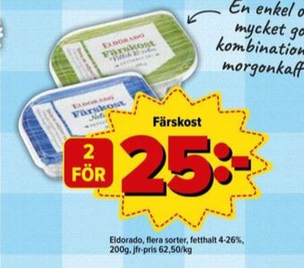 Östenssons Eldorado färskost erbjuda