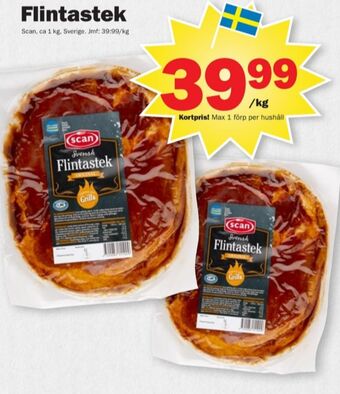 Pekås Scan flintastek erbjuda