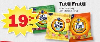 Pekås Tutti frutti mix godispåsar erbjuda