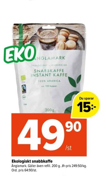 Änglamark instant kaffe