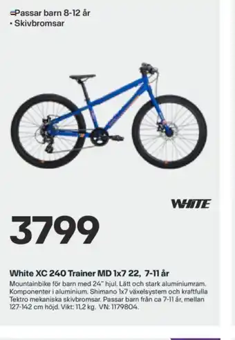 XXL White XC 240 Trainer MD 1x7 22, 7-11 år erbjuda