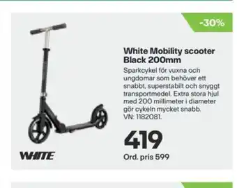 XXL White Mobility scooter black 200mm erbjuda