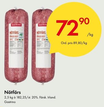 Snabbgross Nötfärs erbjuda