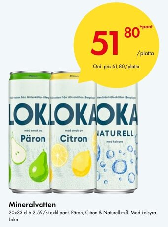 Snabbgross Mineralvatten erbjuda