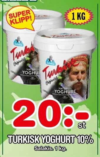 Nya Pulsen Turkisk yoghurt 10% erbjuda