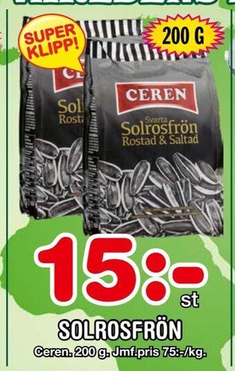 Nya Pulsen Solrosfrön erbjuda